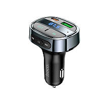 Адаптер автомобильный HOCO car BT FM transmitter E70 2USB/Type-C PD/QC 30W/3A black