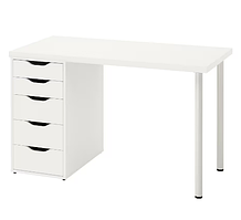 LAGKAPTEN / ALEX стіл, білий,120х60 см 694.168.17