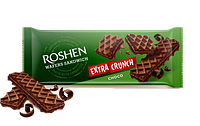 Шоколадные вафли Roshen Wafers Sandwich Crunch с шоколадной начинкой 142 грамма