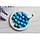 Бусини круглі " Класика" 12 мм блакитні 500 грамів, фото 5