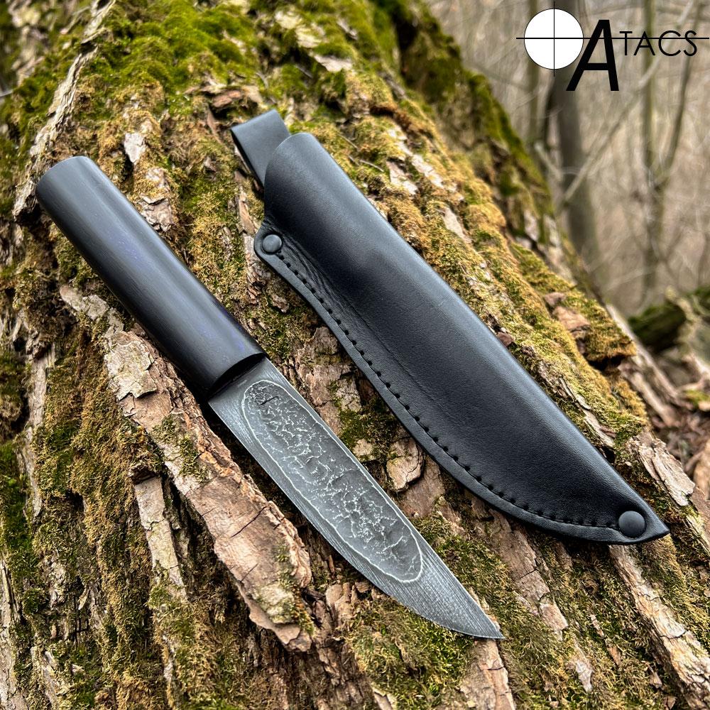 Ніж ручної роботи Якут-200 зі шкіряним чохлом (Сталь шх-15)