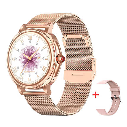 Розумний наручний жіночий смарт-годинник Smart Summer Gold, фото 1