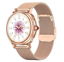 Розумний наручний жіночий смарт-годинник Smart Summer Gold, фото 3