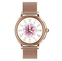 Розумний наручний жіночий смарт-годинник Smart Summer Gold, фото 4