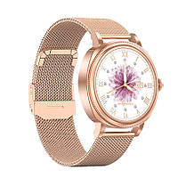 Розумний наручний жіночий смарт-годинник Smart Summer Gold, фото 6