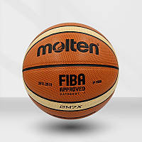 Баскетбольный мяч Molten GM7X официальный размер 7, 12 панелей, FIBA Approved.