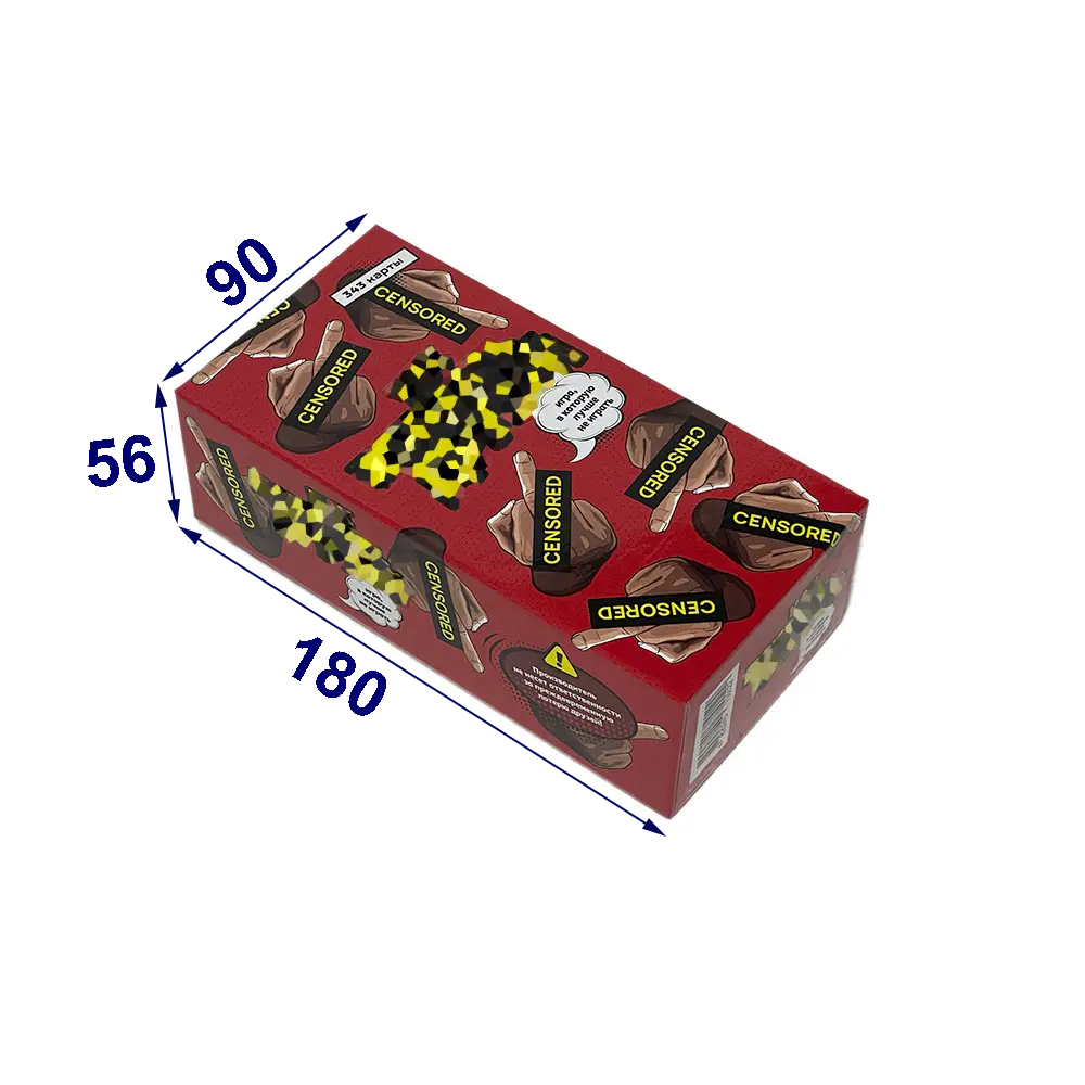 Настільні ігри / Виготовлення карткових ігор / коробка 180х90х56 мм, карти 54х80 мм 330 штук