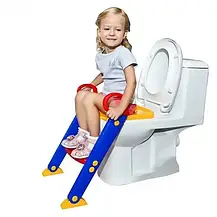 Дитяче сидіння на унітаз, Горщик зі сходинкою Freggie, Детський туалет із ручками на стільчик туалету, фото 3