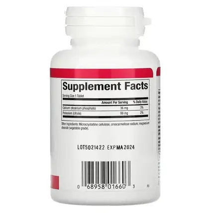 Цитрат калію Natural Factors Potassium Citrate 99 mg 90 Tabs, фото 3