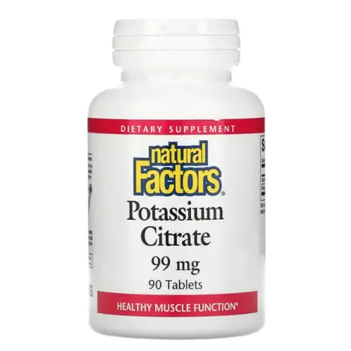 Цитрат калію Natural Factors Potassium Citrate 99 mg 90 Tabs