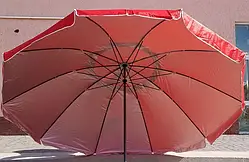 💚Парасолька для саду, кафе 3м 10 спиць зі срібним напиленням з клапаном, різні кольори