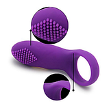 Ерекційне віброкольцо від USB, Насадка на член із вібрацією, Віброкольц-стимулятор клітора із шипами, Інтимні, фото 3