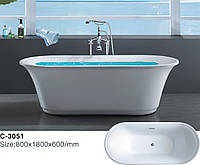 Ванна акрилова, окремостояча Atlantis C-3051 180х80
