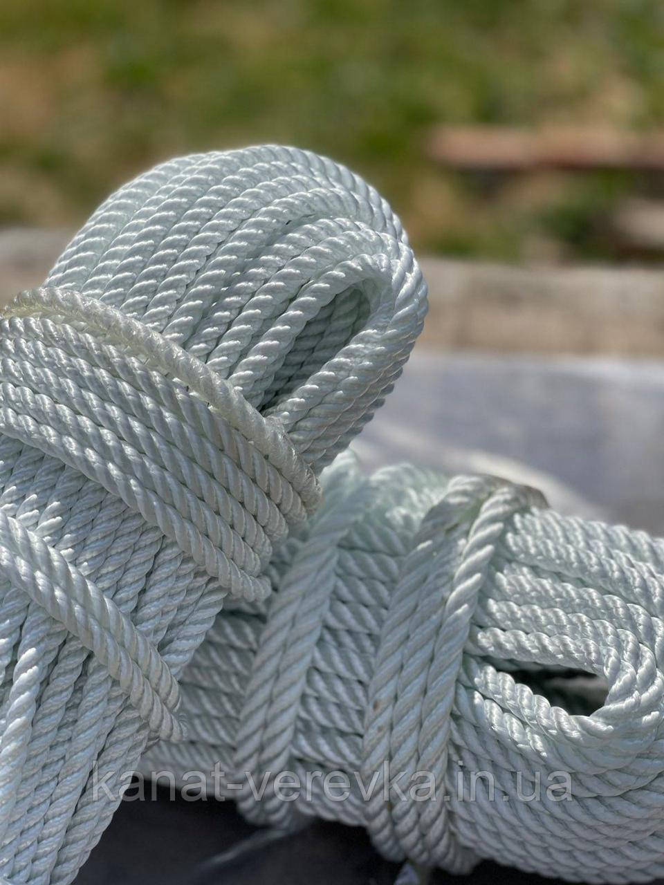 Поліамідний канат 12 мм 50 м. (капроновий), фото 1