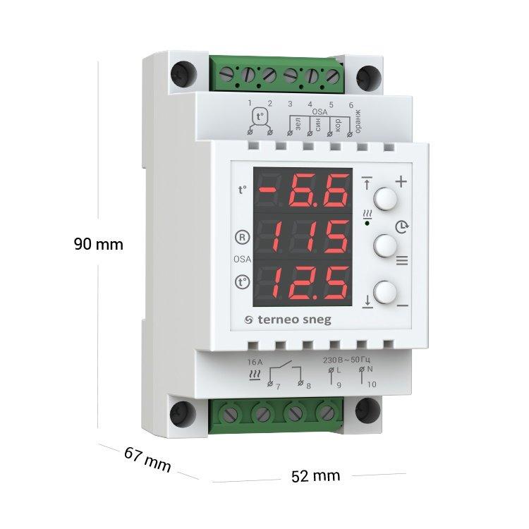 Терморегулятор для систем антиобледенения и снеготаяния 16A 3000BA [4820120221644] SNEG+OSA Terneo - фото 4 - id-p1249906662