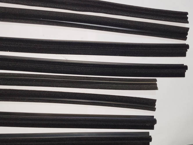 Уплотнители опускных стекол ВАЗ 2109 нижние (бархотка) комплект 8шт (пр ...