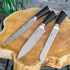 Набір ножів із неіржавкої сталі Holmer Chic на підставці віял, фото 3