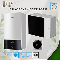 Тепловой насос/блок Воздух-Вода Daikin Altherma 3, ERLA16DV3 / EBBX16D9W, 220В+380В (нагрев и охлаждение)