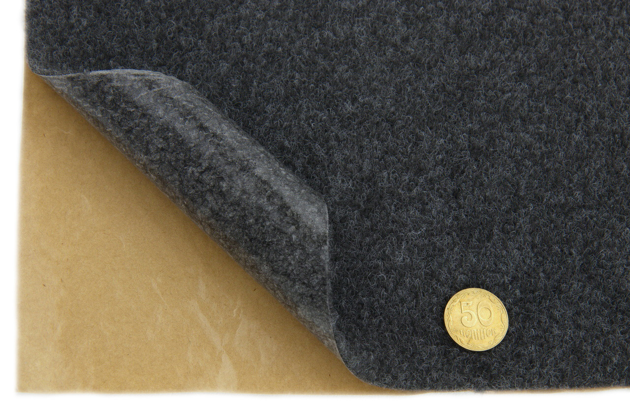Карпет-самоклейка Superflex графит, для авто, плотность 450г/м2, толщина 4мм, лист 206x100см - фото 1 - id-p1817577957
