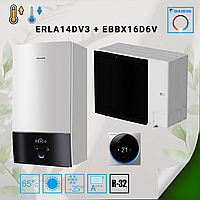 Тепловой насос/блок Воздух-Вода Daikin Altherma 3, ERLA14DV3 / EBBX16D6V, 220В+220В (нагрев и охлаждение)