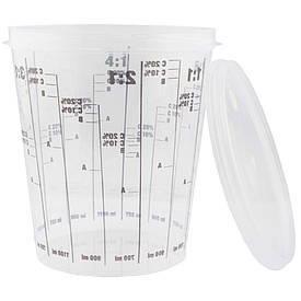 Мірна склянка з кришкою для дозування та зберігання рідин Chamaleon 1,1л