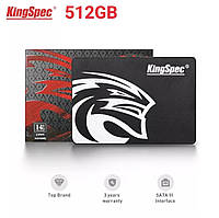 SSD диск 512Гб KingSpec твердотільний накопичувач sata 2,5" 512Gb ссд