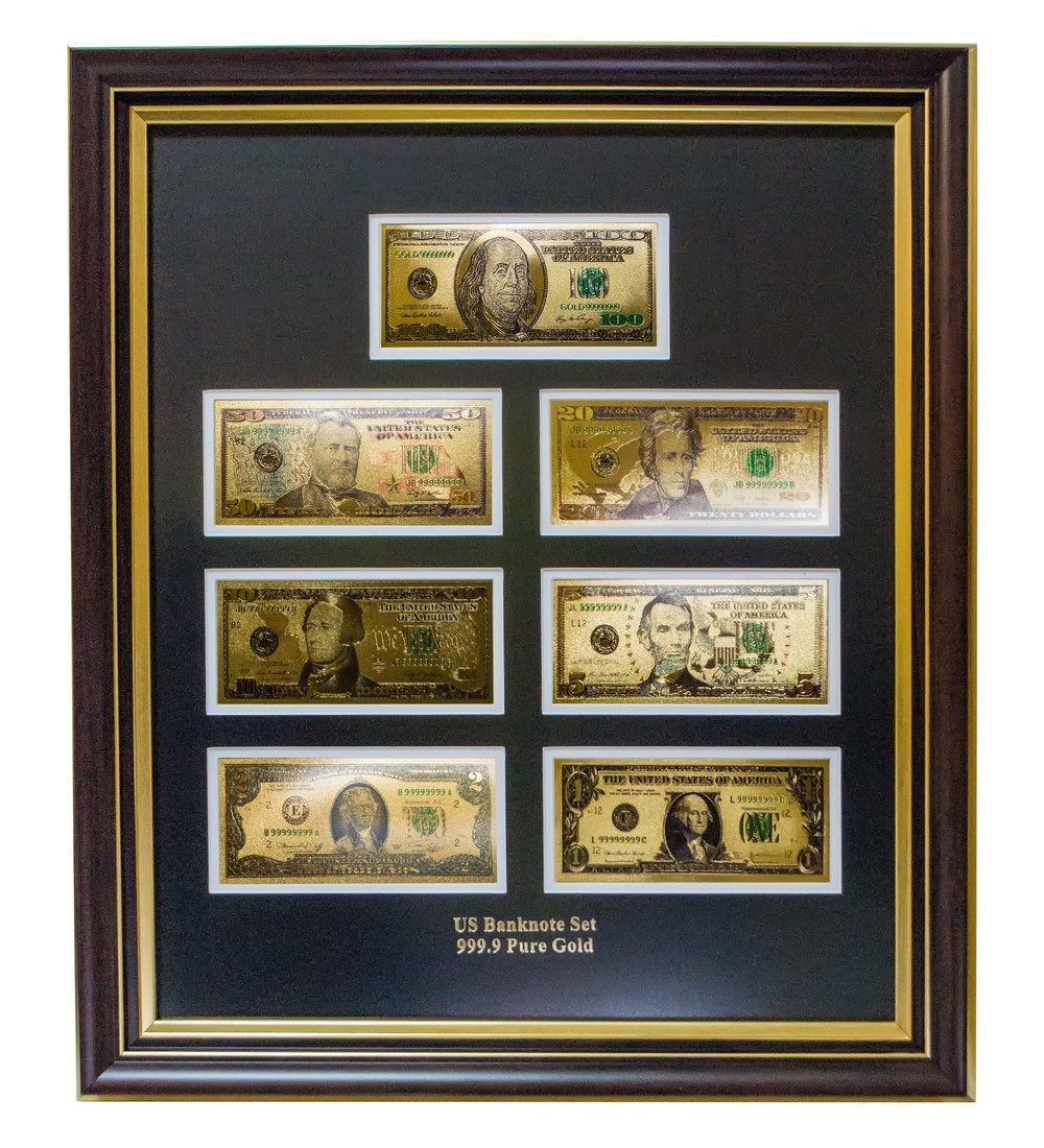 Подарункове панно "Всі банкноти USD (долар) США" 51*59 см Гранд Презент ГП60094