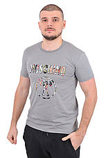 Футболка чоловіча Moschino 23-Y-6416 сіра 2XL, фото 4