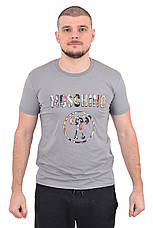 Футболка чоловіча Moschino 23-Y-6416 сіра 2XL, фото 3