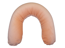 Наволочка на подушку для вагітних, бавовняний велюр, персикова Comfort Лежебока