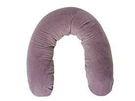 Наволочка на подушку для вагітних, бавовняний велюр, темний мокко Comfort Лежебока