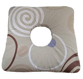 Наволочка з отвором на квадратну подушку при геморої, бязь Лежебока