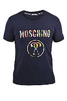 Футболка мужская Moschino 23-Y-6416 тёмно-синяя