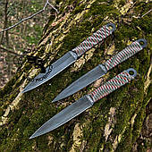 Набір мететальних ножів (3в1) японські кунаї "Ніндзя"