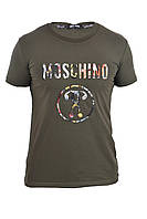 Футболка мужская Moschino 23-Y-6416 хаки S