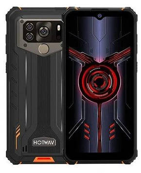 Смартфон HOTWAV W10 PRO 6/64 GB Orange, 20+8/5 Мп, 6,53" IPS, 2SIM, IP69K, 4G, 15000 мАг, Helio A22