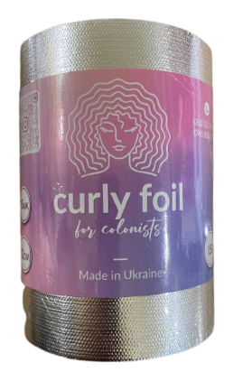 Фольга з тисненням для фарбування волосся Curly Foil 13 мк 12 см 150 м