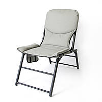 Крісло складане для пікніка та риболовлі Vitan (Вітан) Титан d27 мм Сірий (2010137)