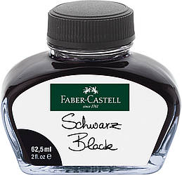 Чорнило для перових ручок Faber-Castell Fountain Pen Ink Bottle Black, 62,5 мл, колір чорний, 148700