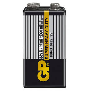 Батарейка крона GP Powercell 1604S 6F22 9V (Сольова), фото 4