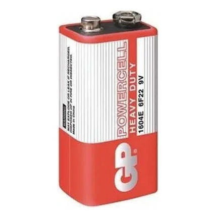 Батарейка крона GP Powercell 1604E 6F22 9V (Сольова), фото 1