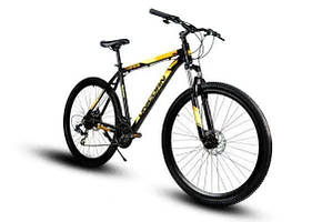 Чорний велосипед для підлітків і дорослих Unicorn Viper 29 дюймів з рамою 21