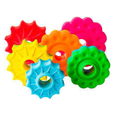 Пірамідка гвинтові тактильна Fat Brain Toys SpinAgain (F110ML), фото 5