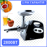 Мясорубка с соковыжималкой 2800 Ват. Domotec электромясорубка электрическая домотек