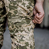 Штани тактичні 6 кишень Grizzly Tactic зі вставкою для наколінників піксель ріп-стоп, фото 6