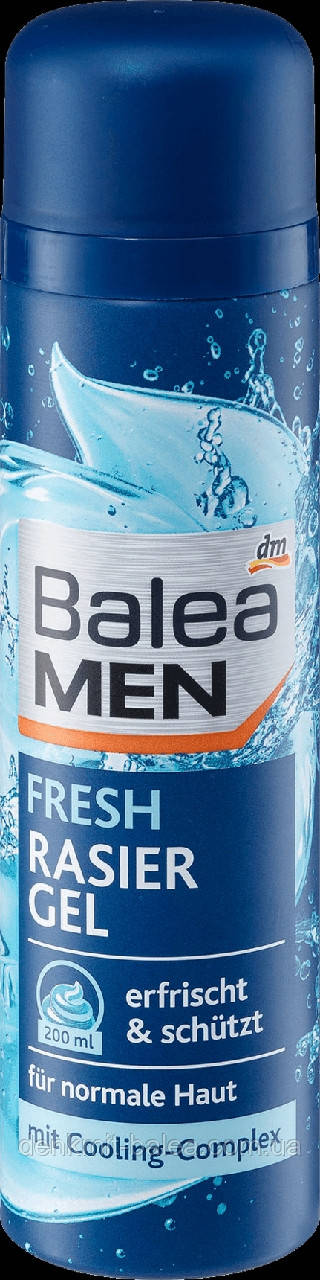 Гель для гоління Свіжість і прохолода Balea Men Fresh Rasier Gel 200 мл