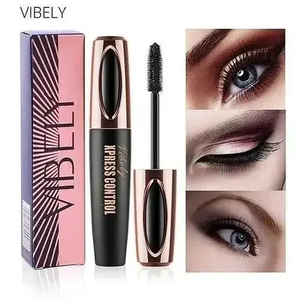 Туш для вій подовжувальна об'ємна Vibely Volume Eyelash 10 мл Водонепроникна туш, фото 2