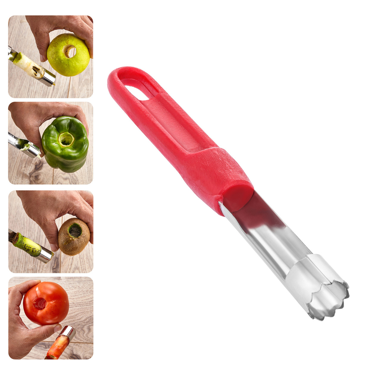 Ніж для видалення серцевин з картоплі і яблук