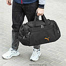 Чоловіча спортивна сумка чорна для поїздок і тренувань містка Pum TALES Orange на 36L, фото 6