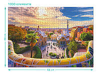 Пазл «Парк Гуель в Барселоні. Іспанія» 1000 елементів, 301171, Dodo